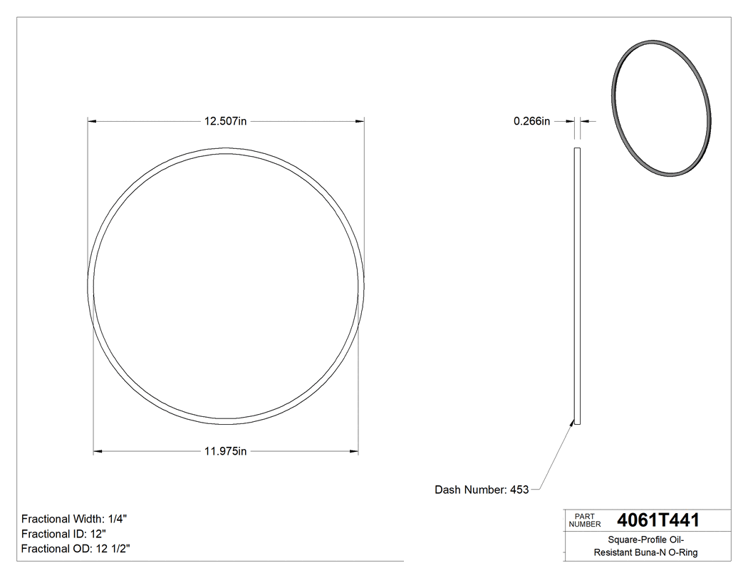 Technical drawing - 4061T441